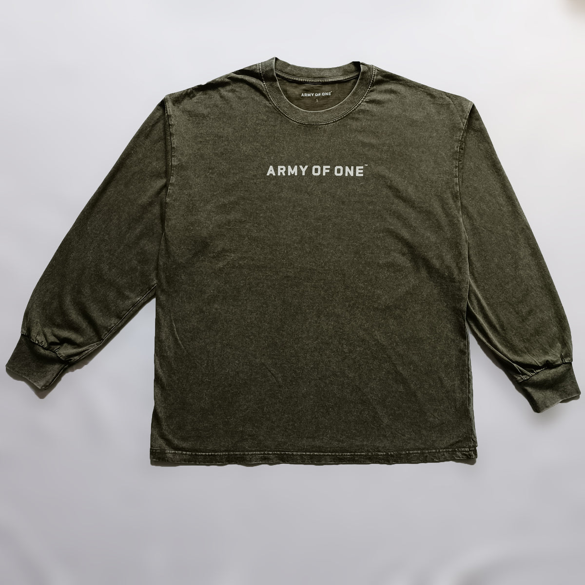 Oversized Long Sleeve Tee - Army Green