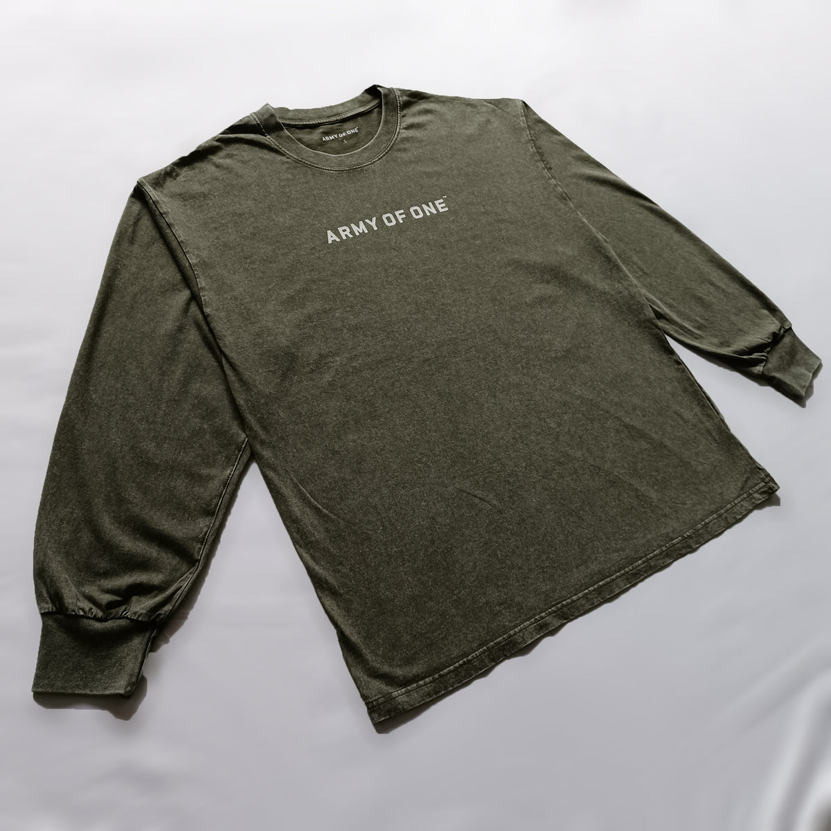 Oversized Long Sleeve Tee - Army Green