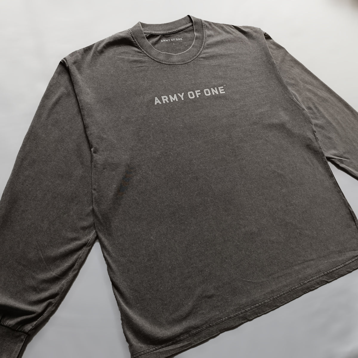 Oversized Long Sleeve Tee - Grey