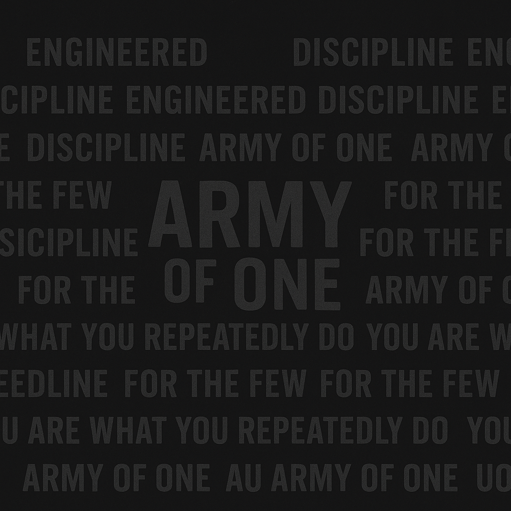 ARMY OF ONE