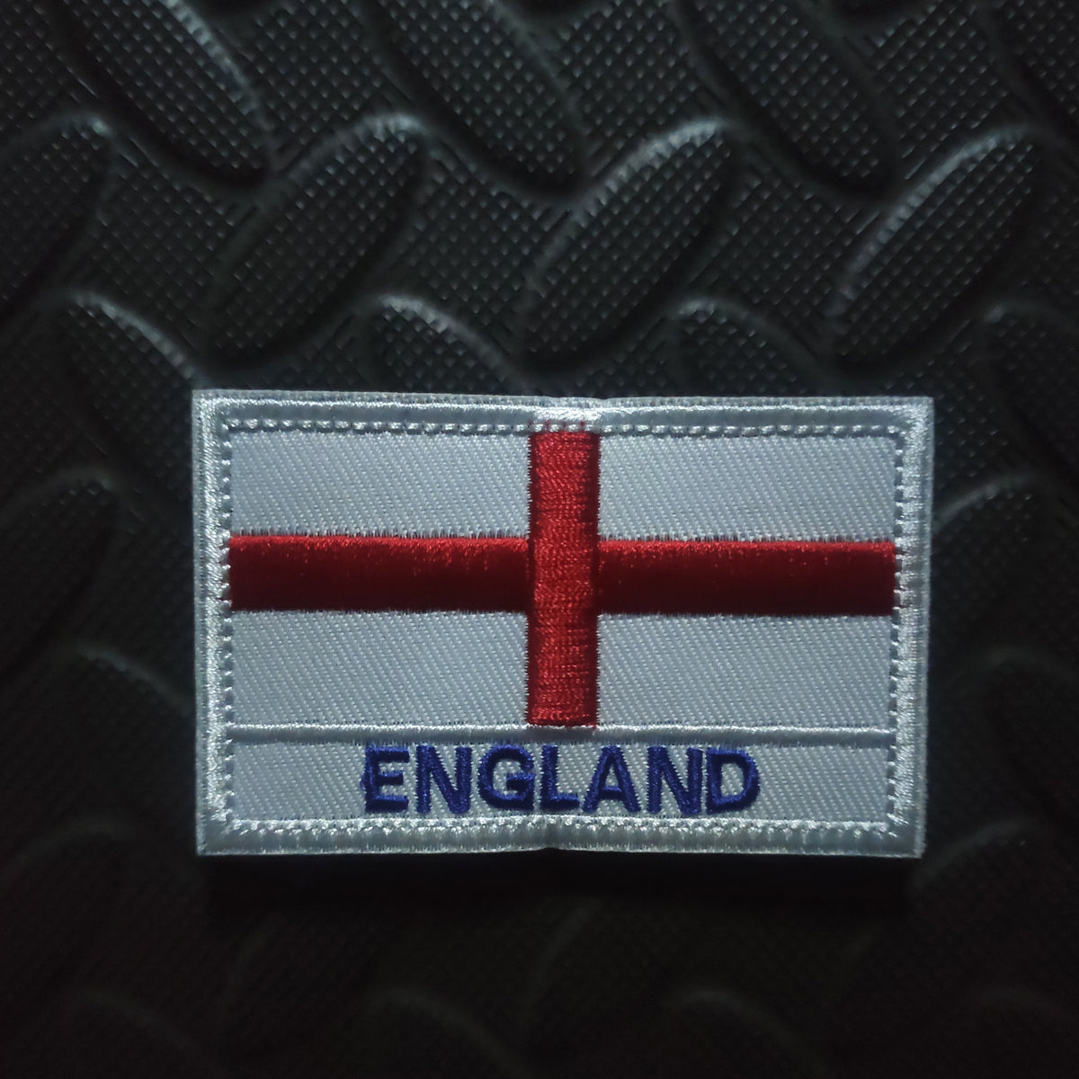 ENGLAND FLAG EMBROIDERED VELCRO PATCH