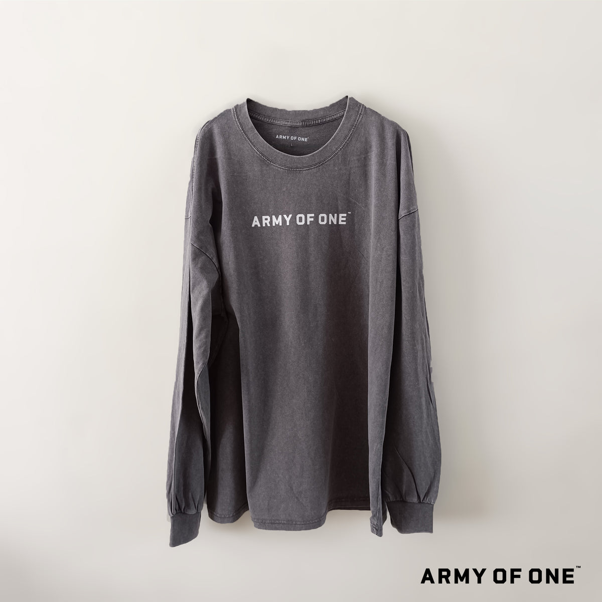 Oversize Long Sleeve Tee - Grey