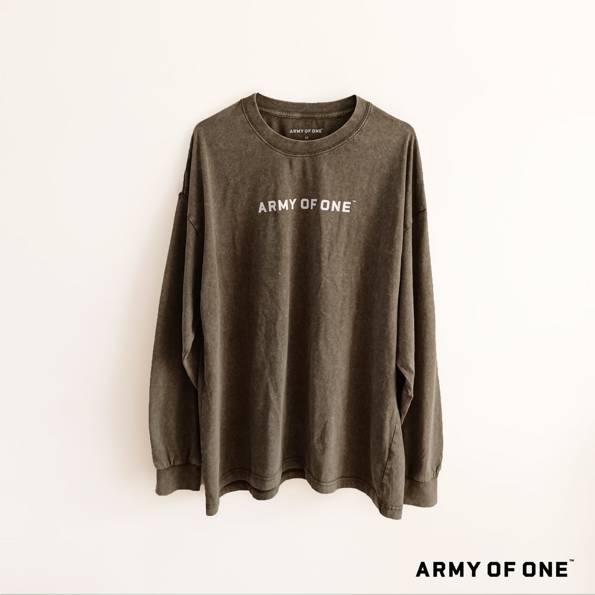 Oversize Long Sleeve Tee - Army Green