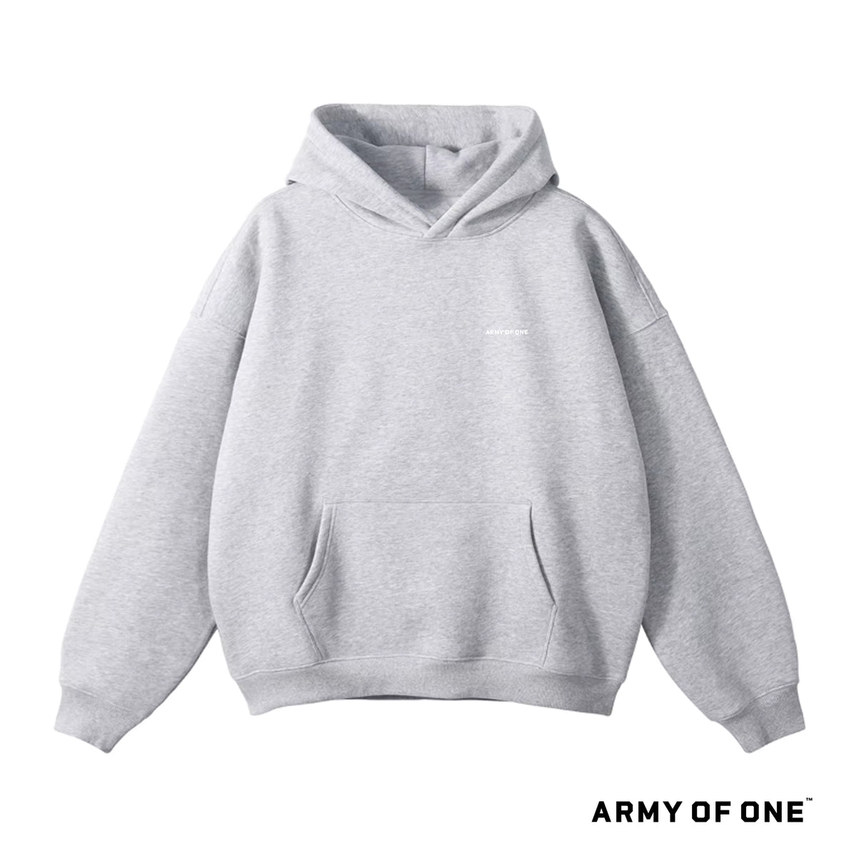 New - Army Of One Core Hoodie - Grey Marl