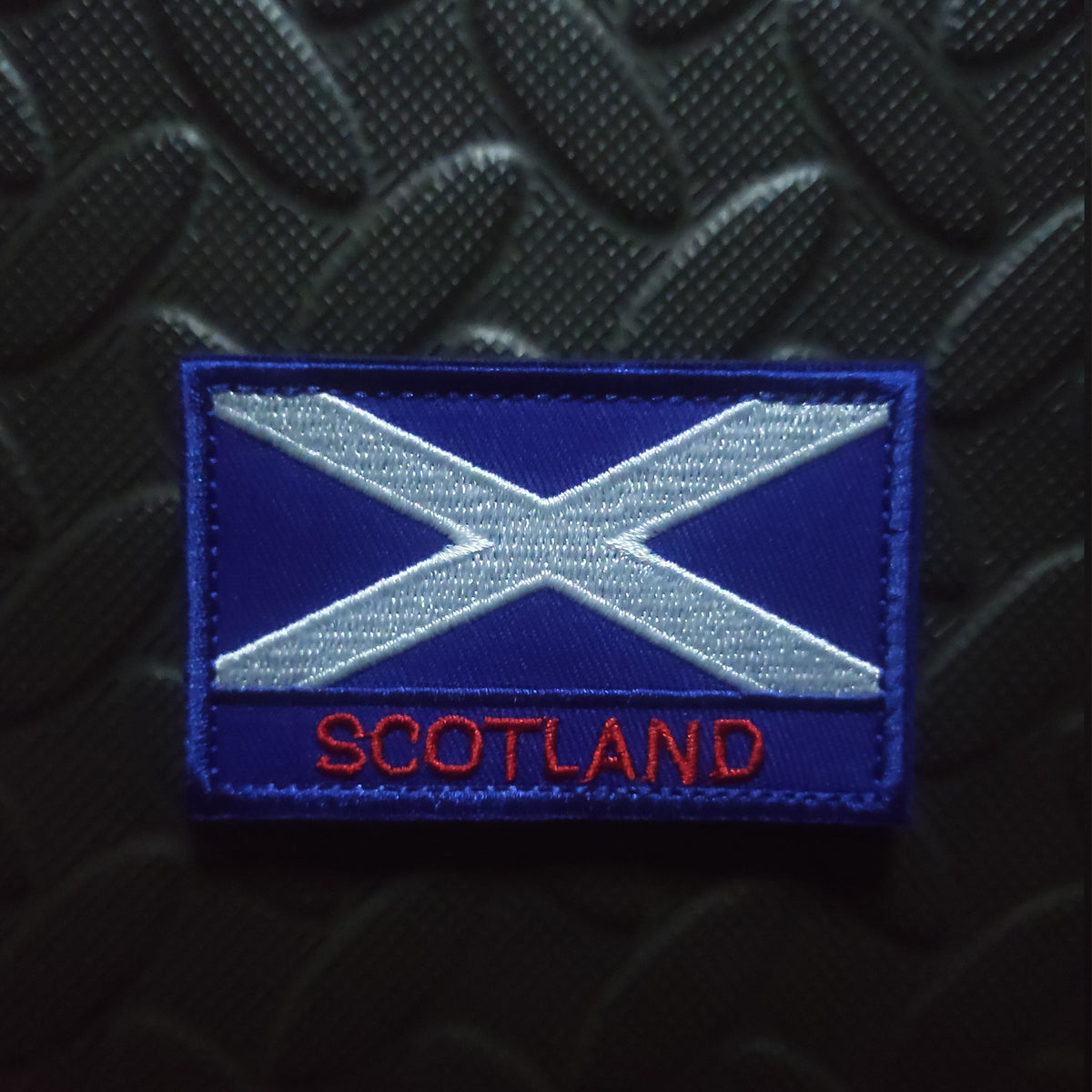 SCOTLAND FLAG EMBROIDERED VELCRO PATCH