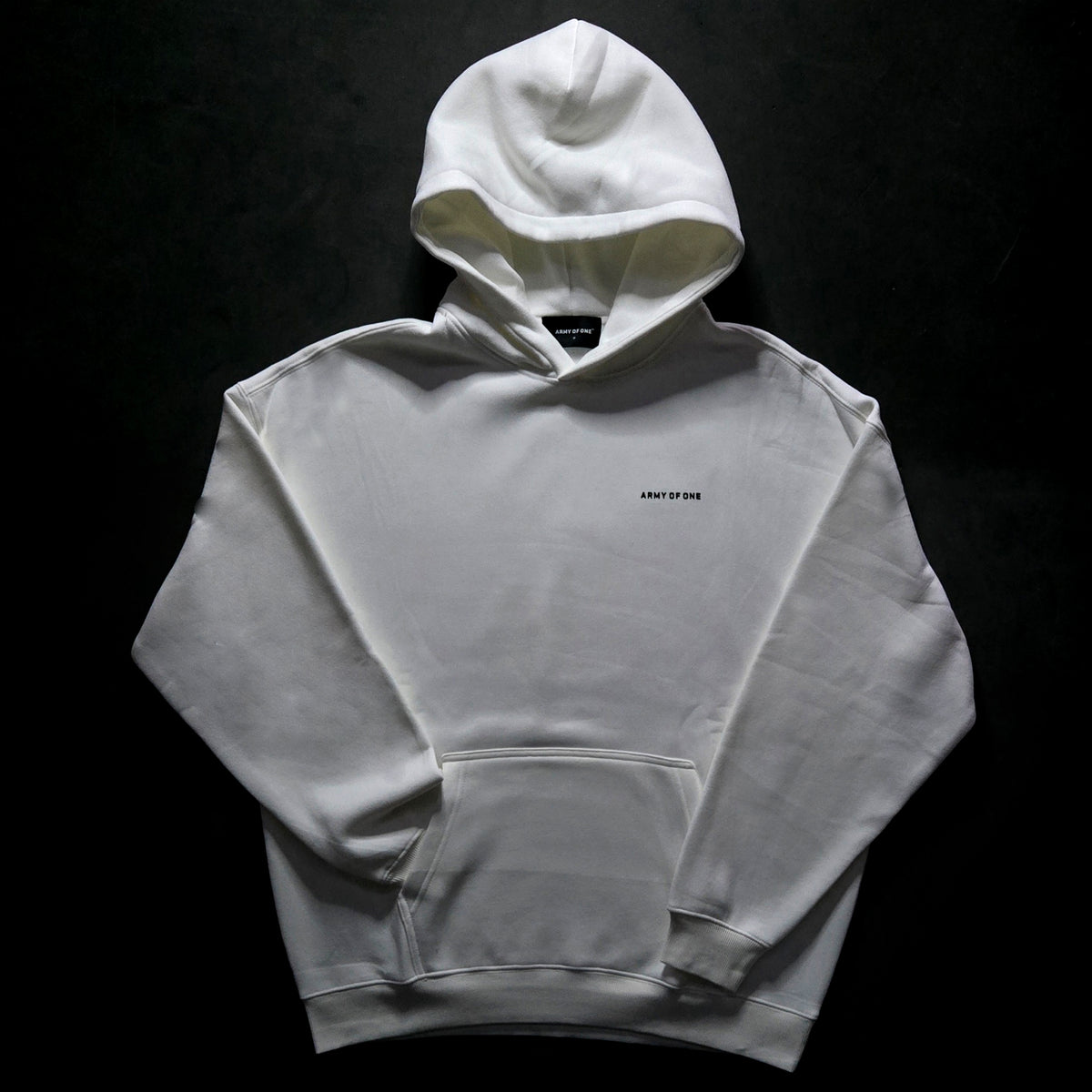 New - Army Of One Core Hoodie - Ghost White