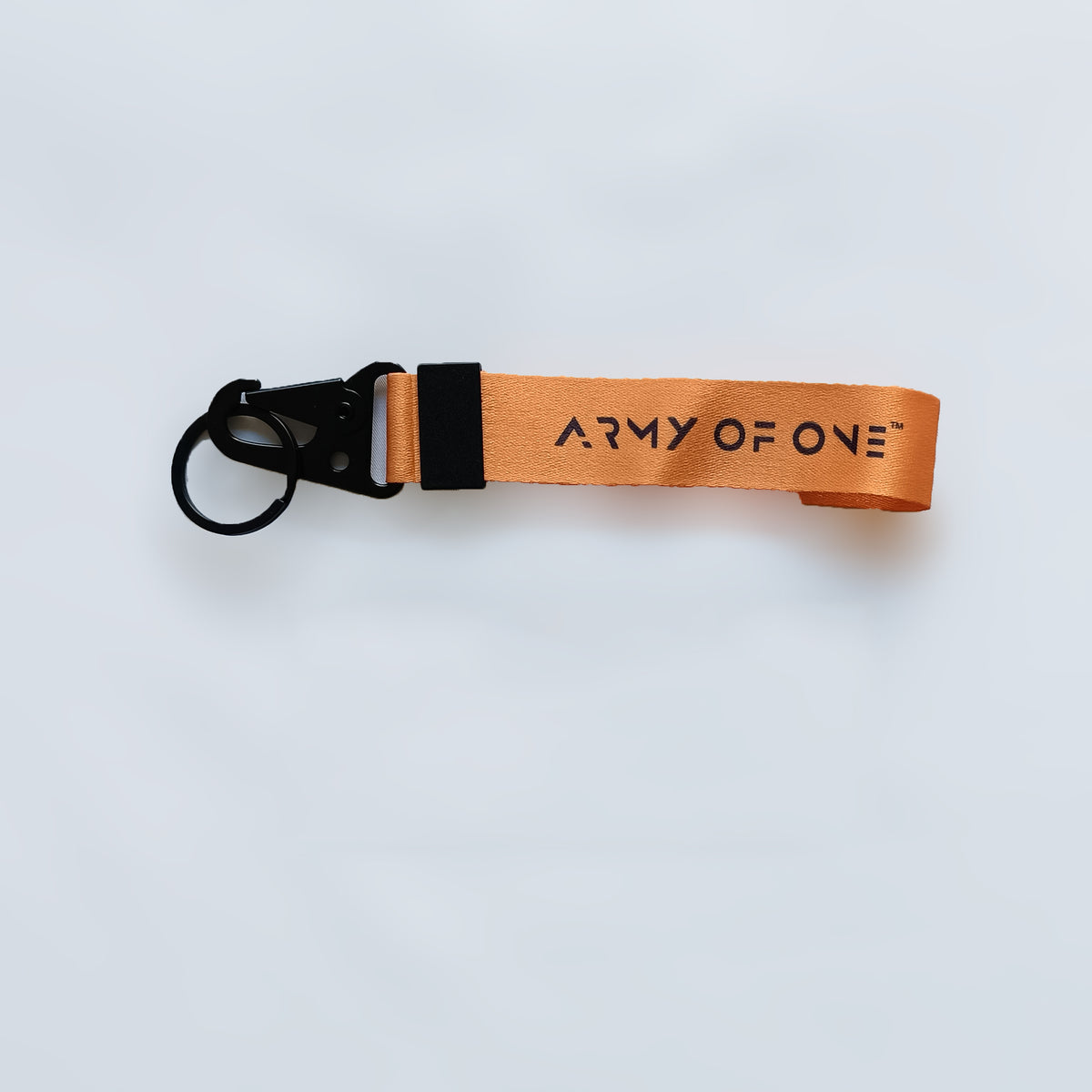 ARMY OF ONE ORANGE KEYCHAIN