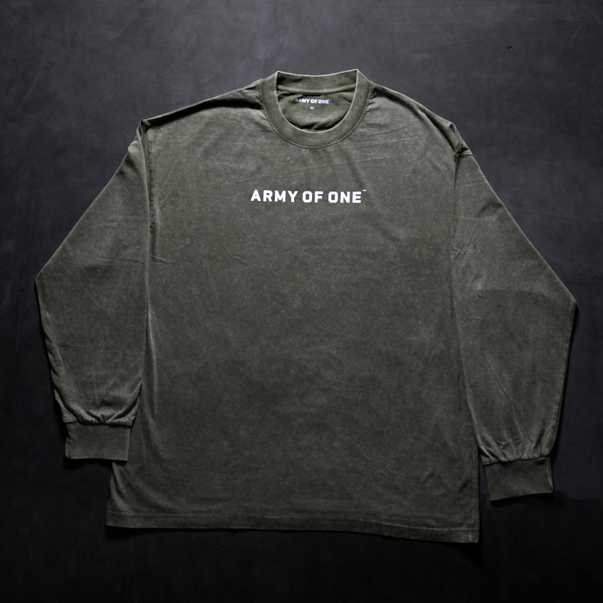 Oversized Long Sleeve Tee - Army Green