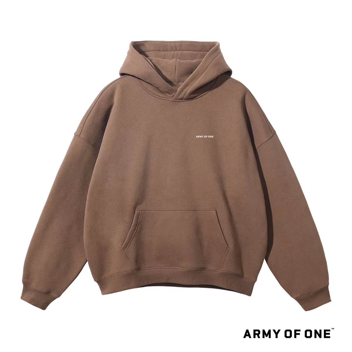 New -  Army Of One Core Hoodie - Cognac Brown