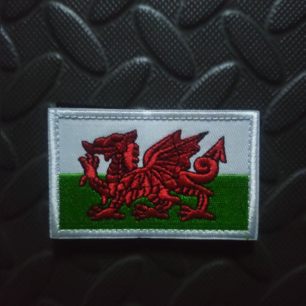 WALES FLAG EMBROIDERED VELCRO PATCH