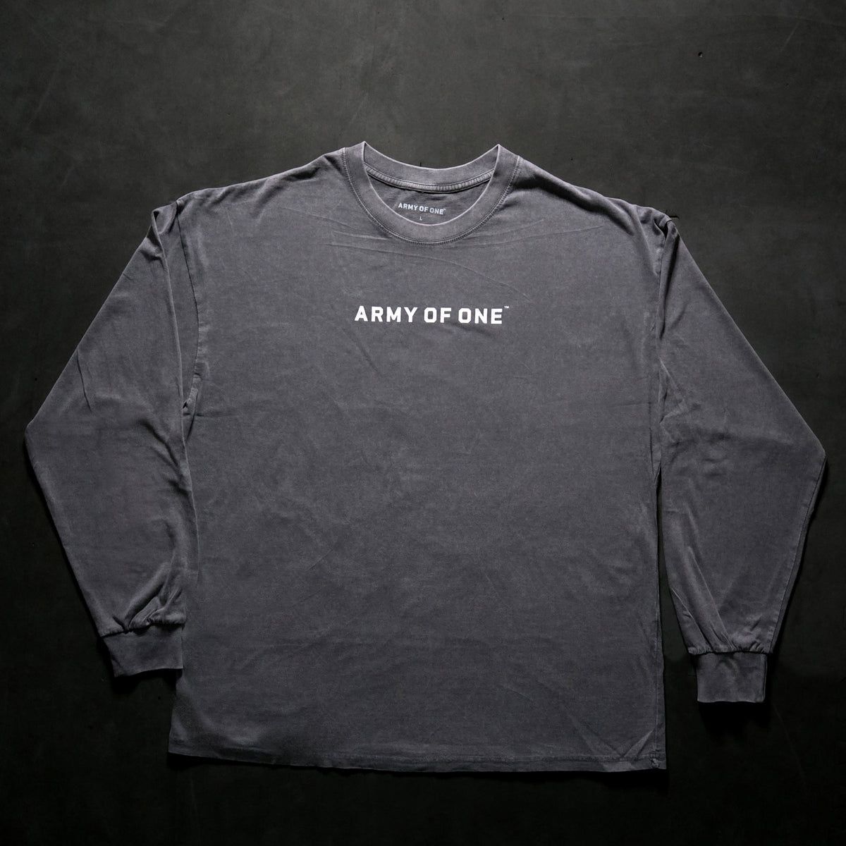 Oversized Long Sleeve Tee - Grey