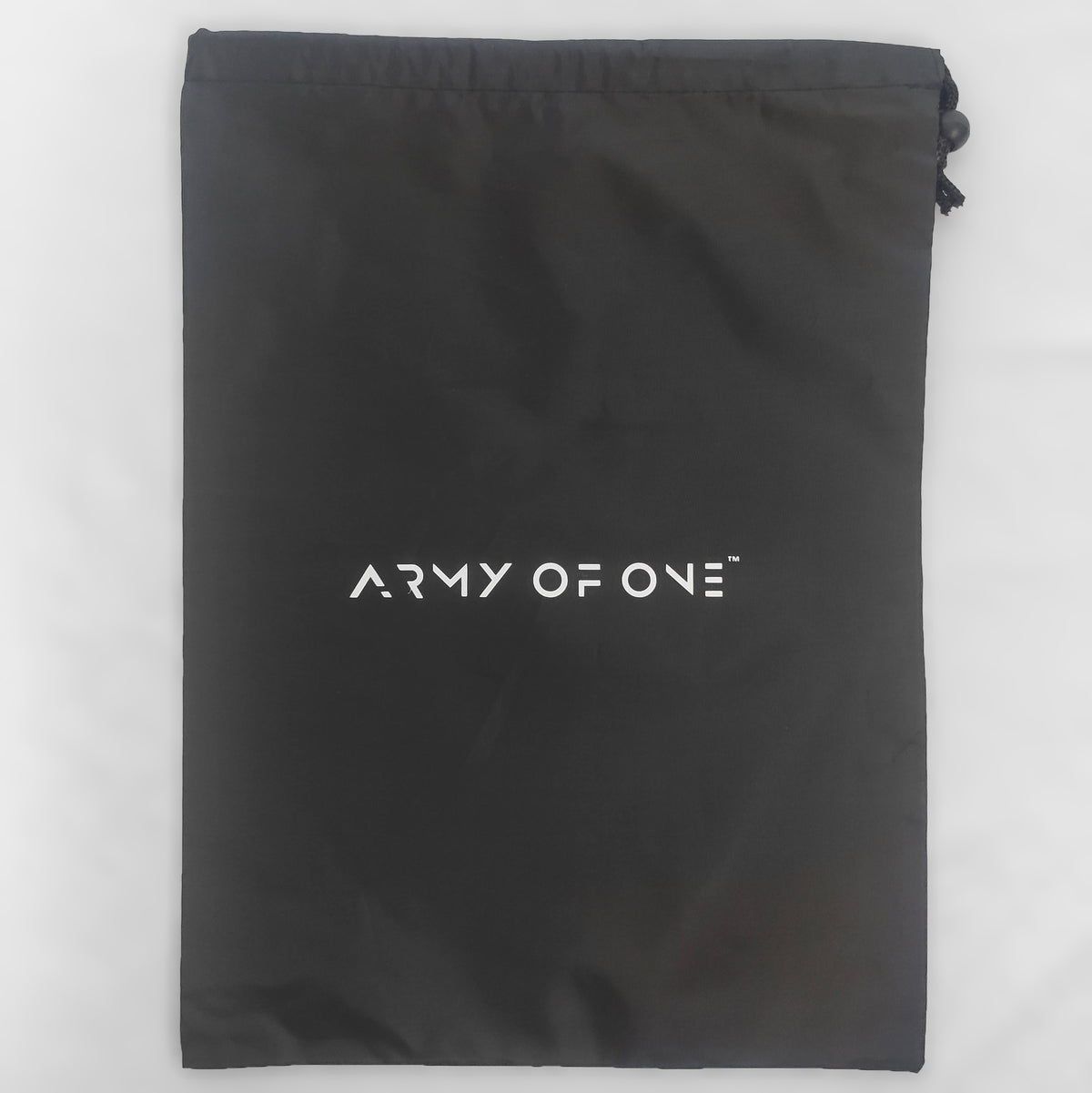 BLACK DRAWSTRING UTILITY BAG